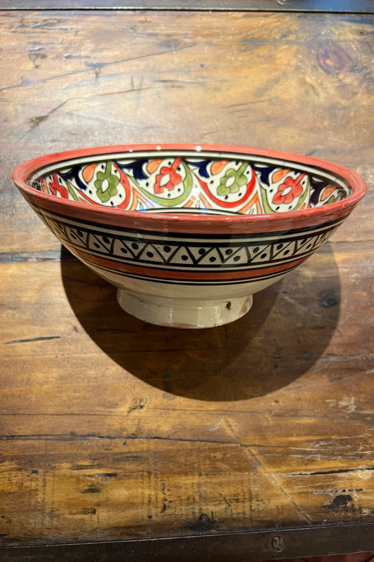 Marokkansk terrakotta skål no. 32