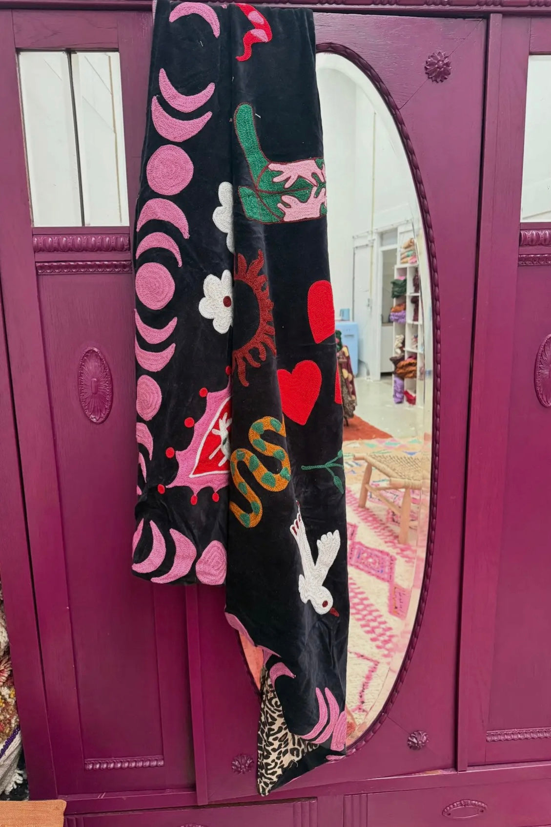 Vintage tørklæde black