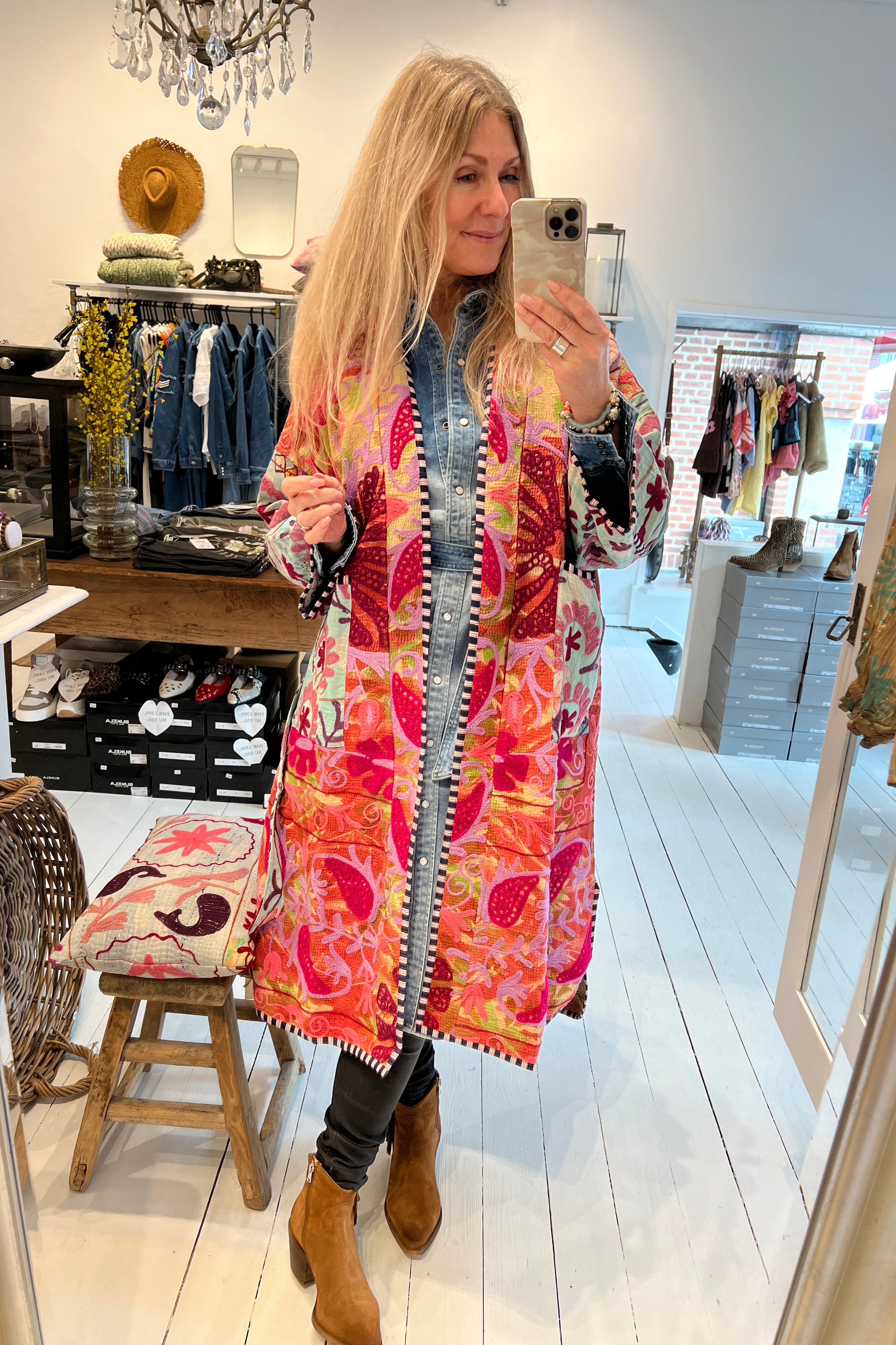 Hedvig Long kantha Coat no. 8