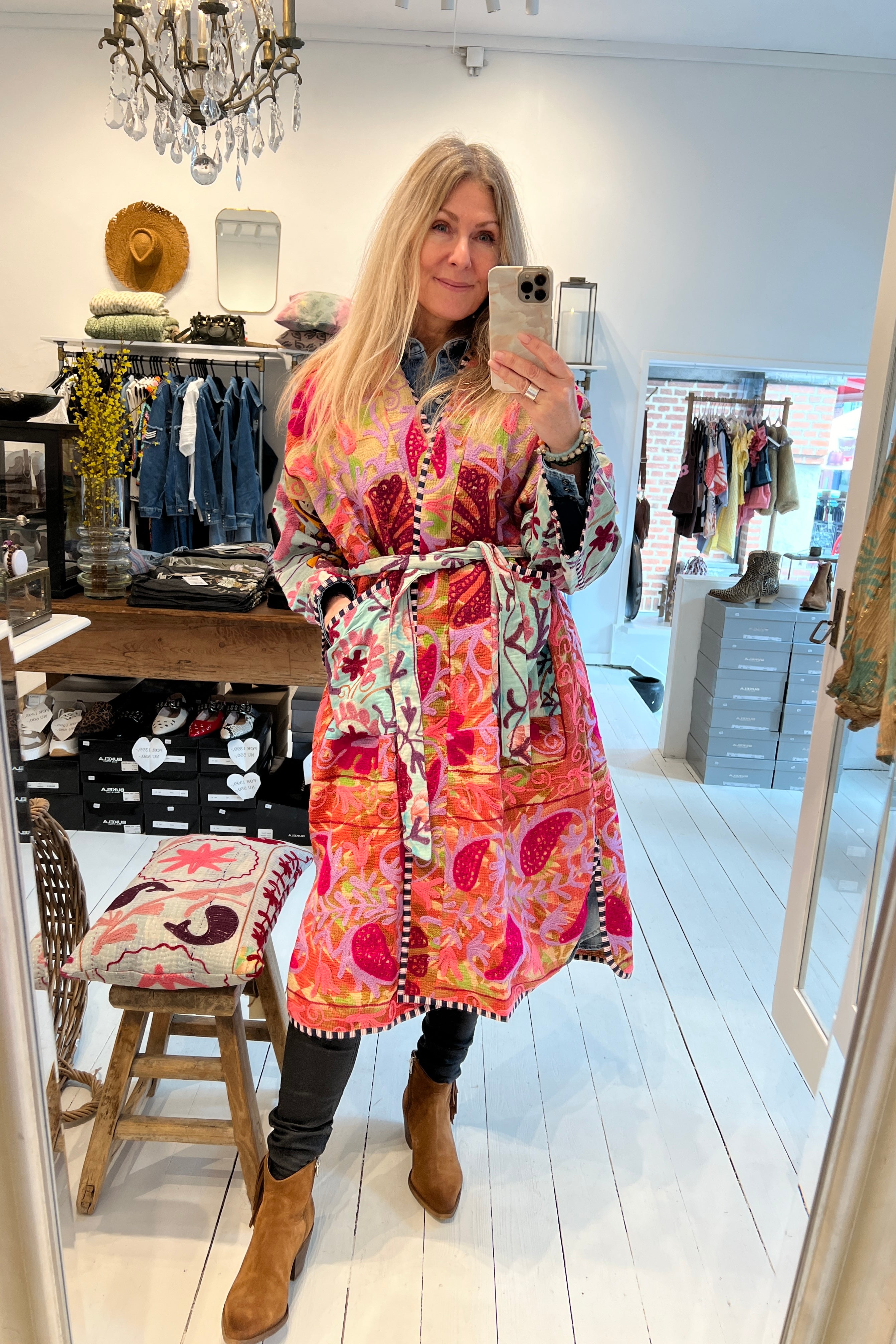 Hedvig Long kantha Coat no. 8