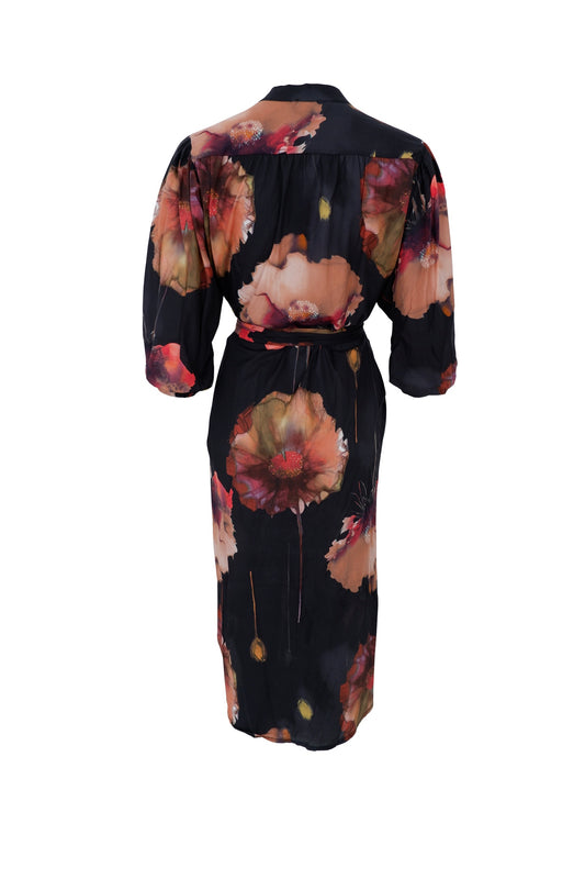 Celine Dress Black Flower