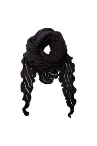 Maddie Triangle Scarf Black