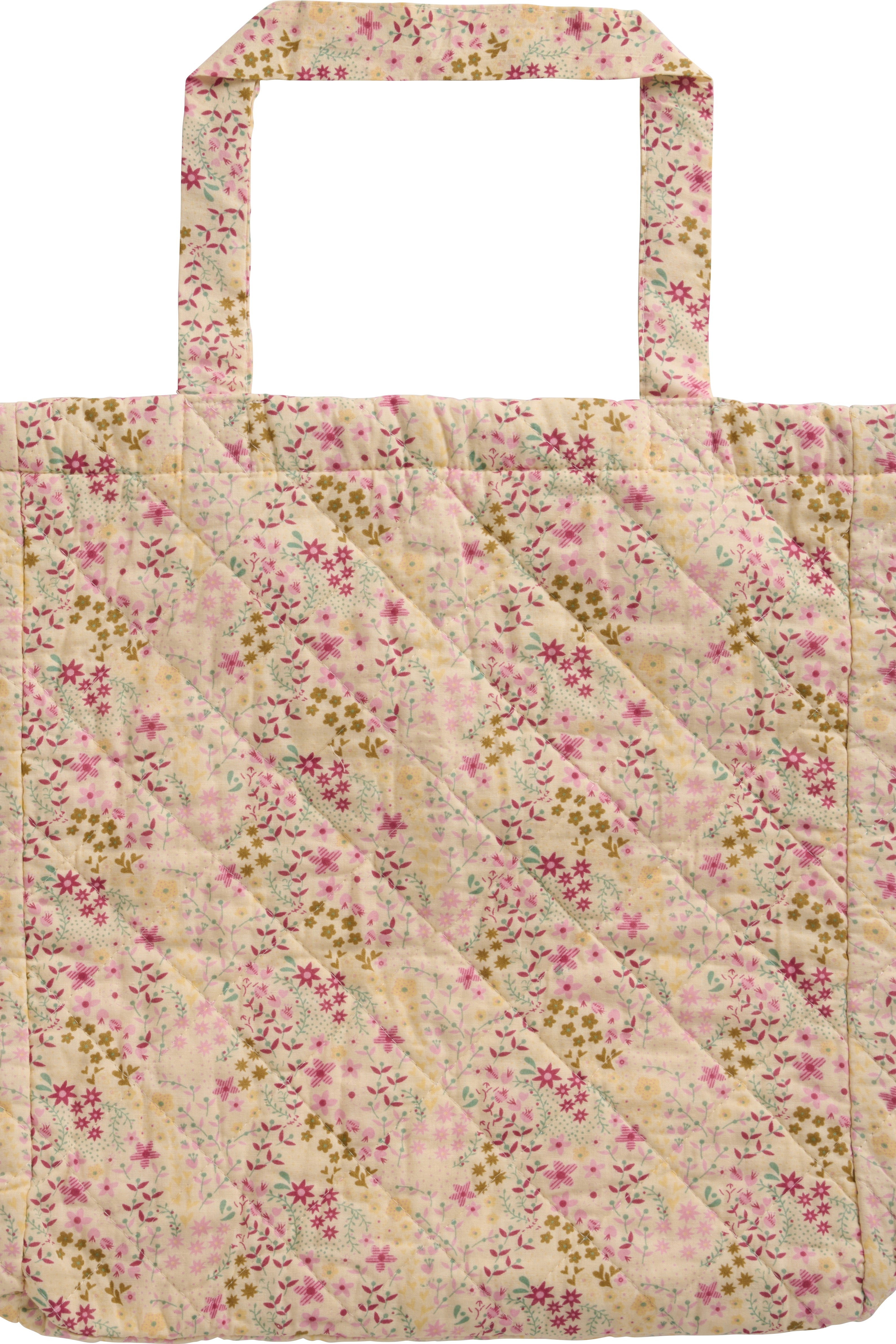 Quiltet Taske Blomster