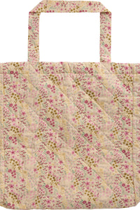 Quiltet Taske Blomster
