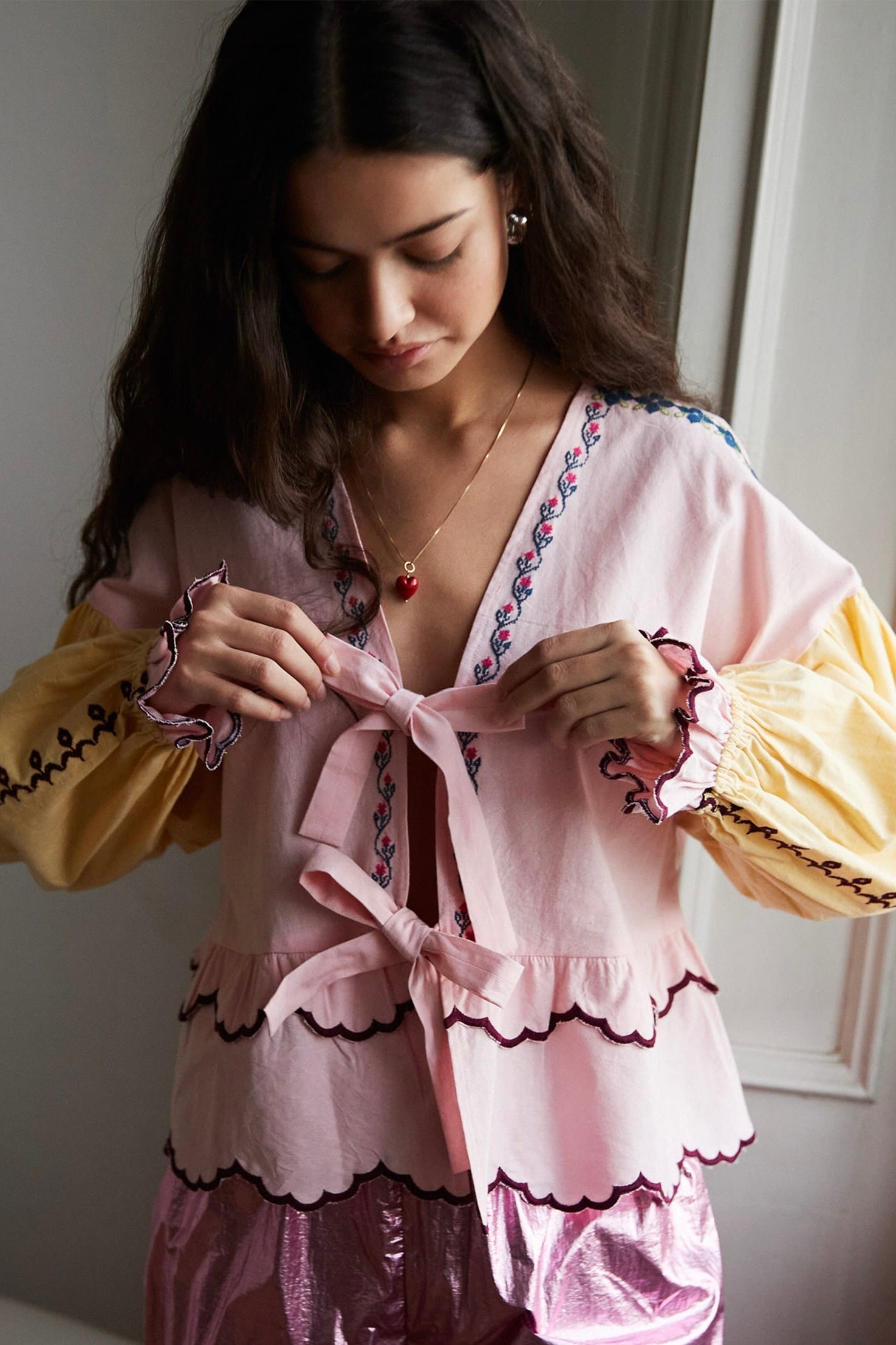 Louise organic cotton top
