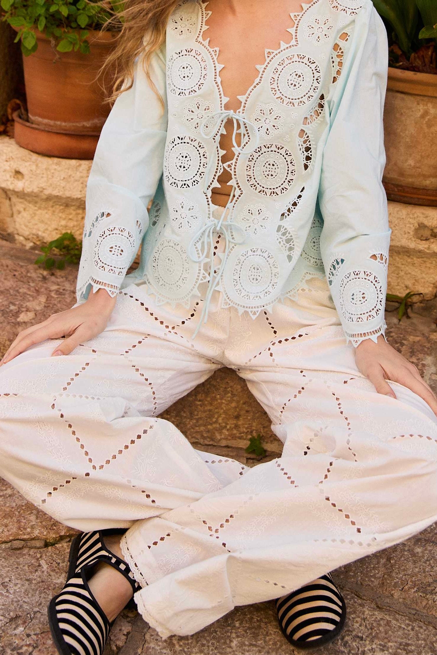 Hilde pants White squares