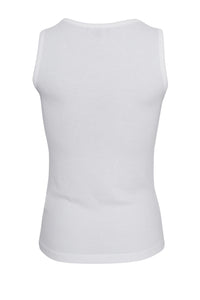 Tea Rib Top Hvid