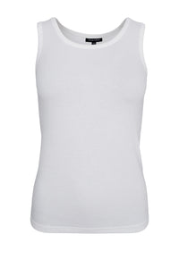 Tea Rib Top Hvid