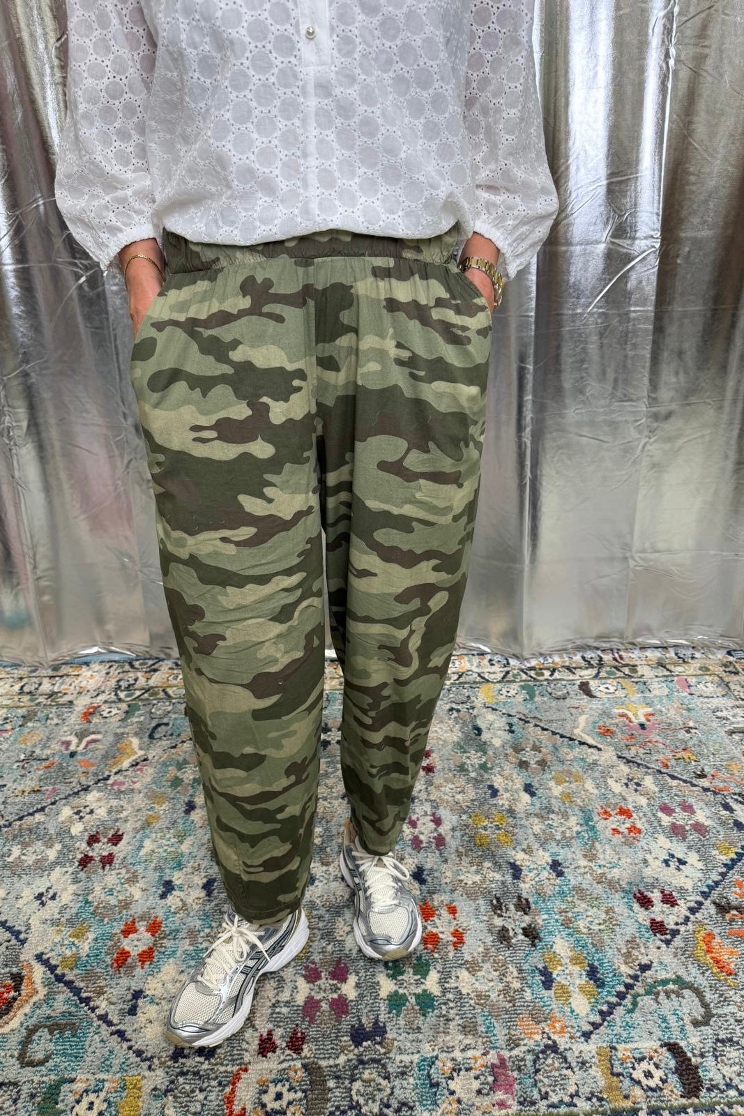 Abbie Barrel Pants Camo