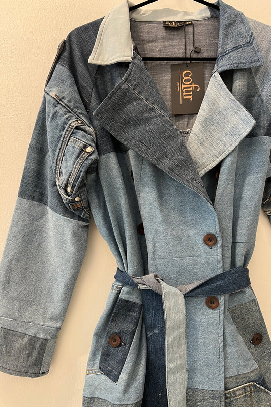 Denim vintage trenchcoat 4