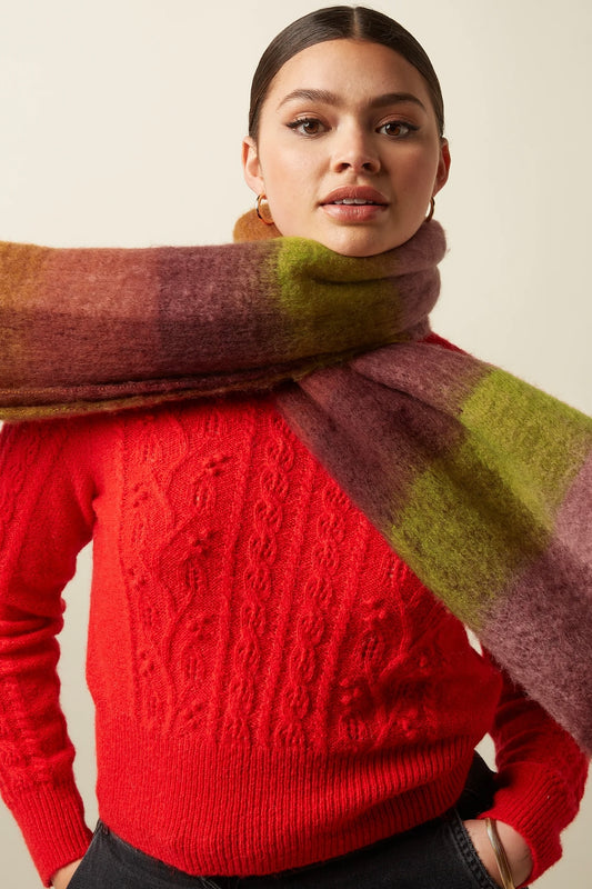 Check scarf multi