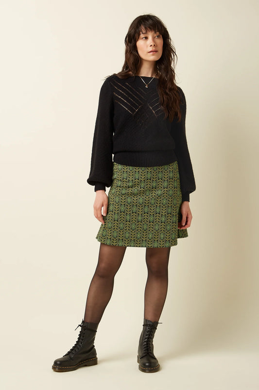 Border Skirt Green