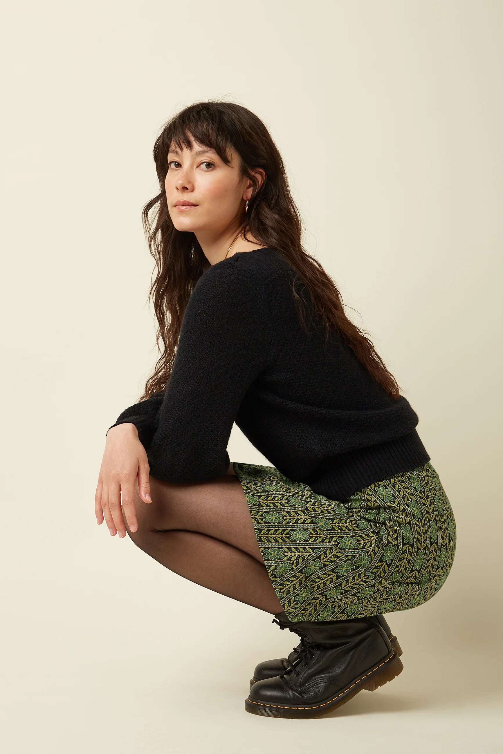 Border Skirt Green