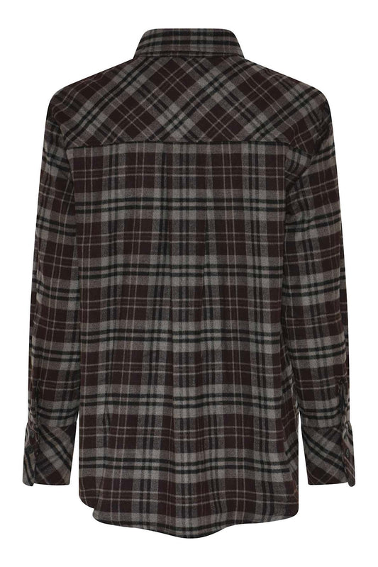 Marbel Shirt Dark Brown