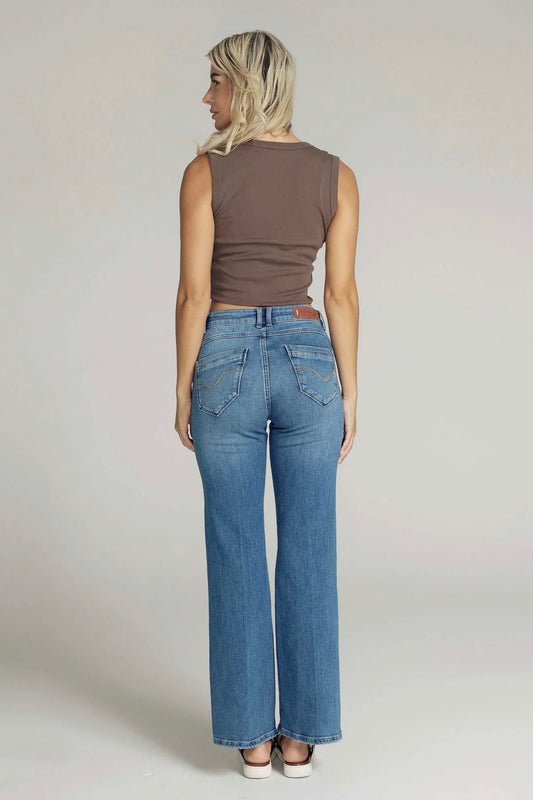 Isa Wide Leg Blue