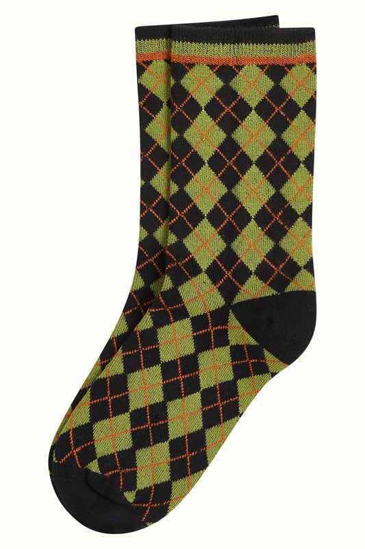 Argyle socks green