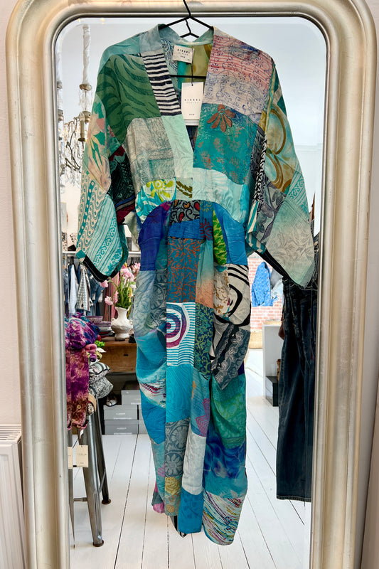 Juno dress SILK M/L no. 120 patchwork