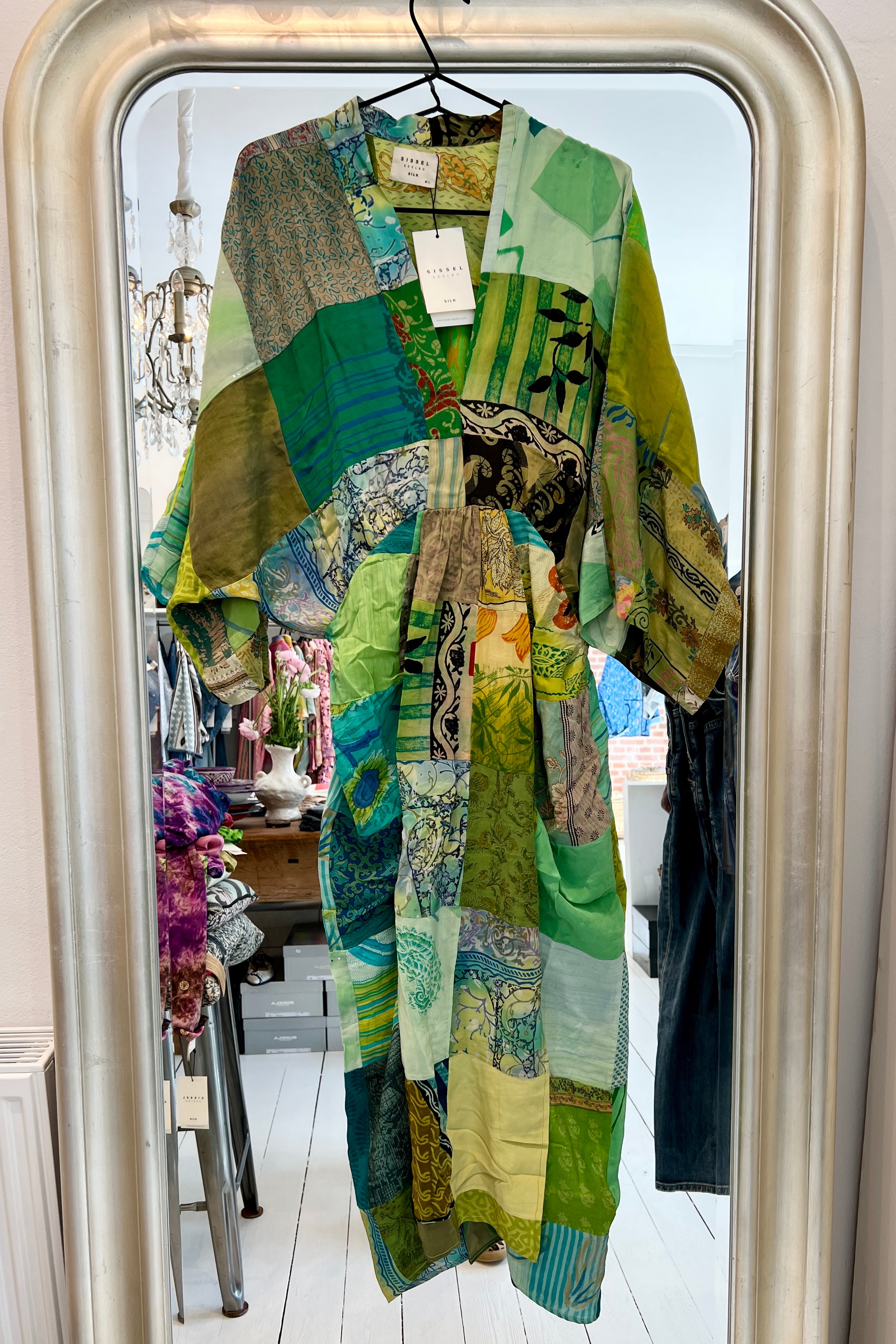 Juno dress SILK M/L no. 119 patchwork