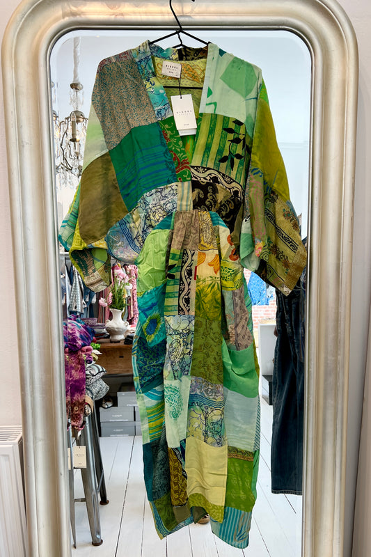 Juno dress SILK M/L no. 119 patchwork