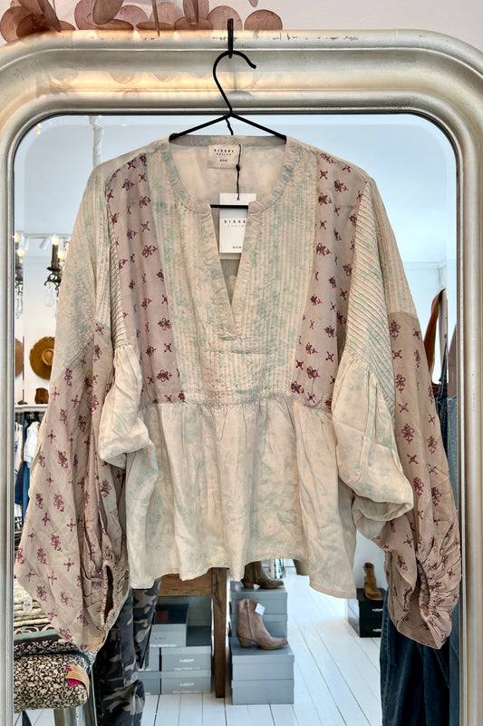 Bibi balloon silk top No. 32