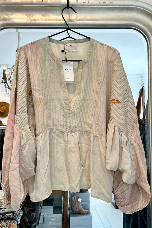 Bibi balloon silk top No. 33