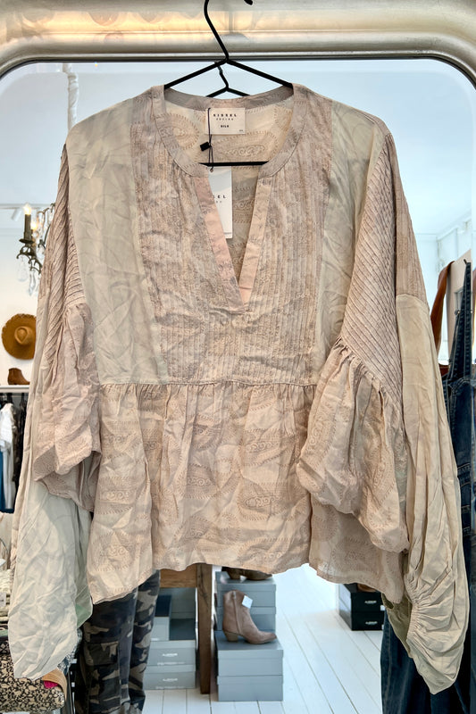Bibi balloon silk top No. 35