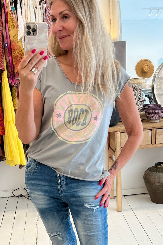 Vintage tee Grey