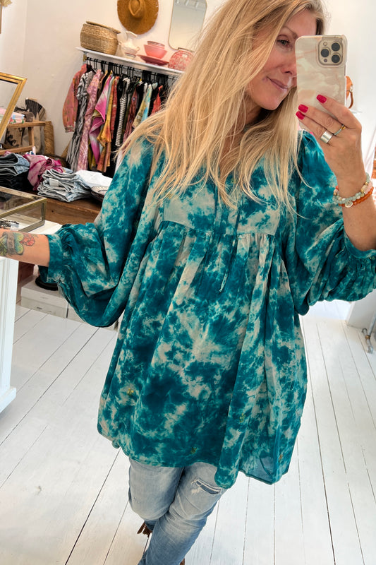 Emmeline Short Silk Dress No.42