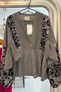 Bibi balloon silk top No. 36