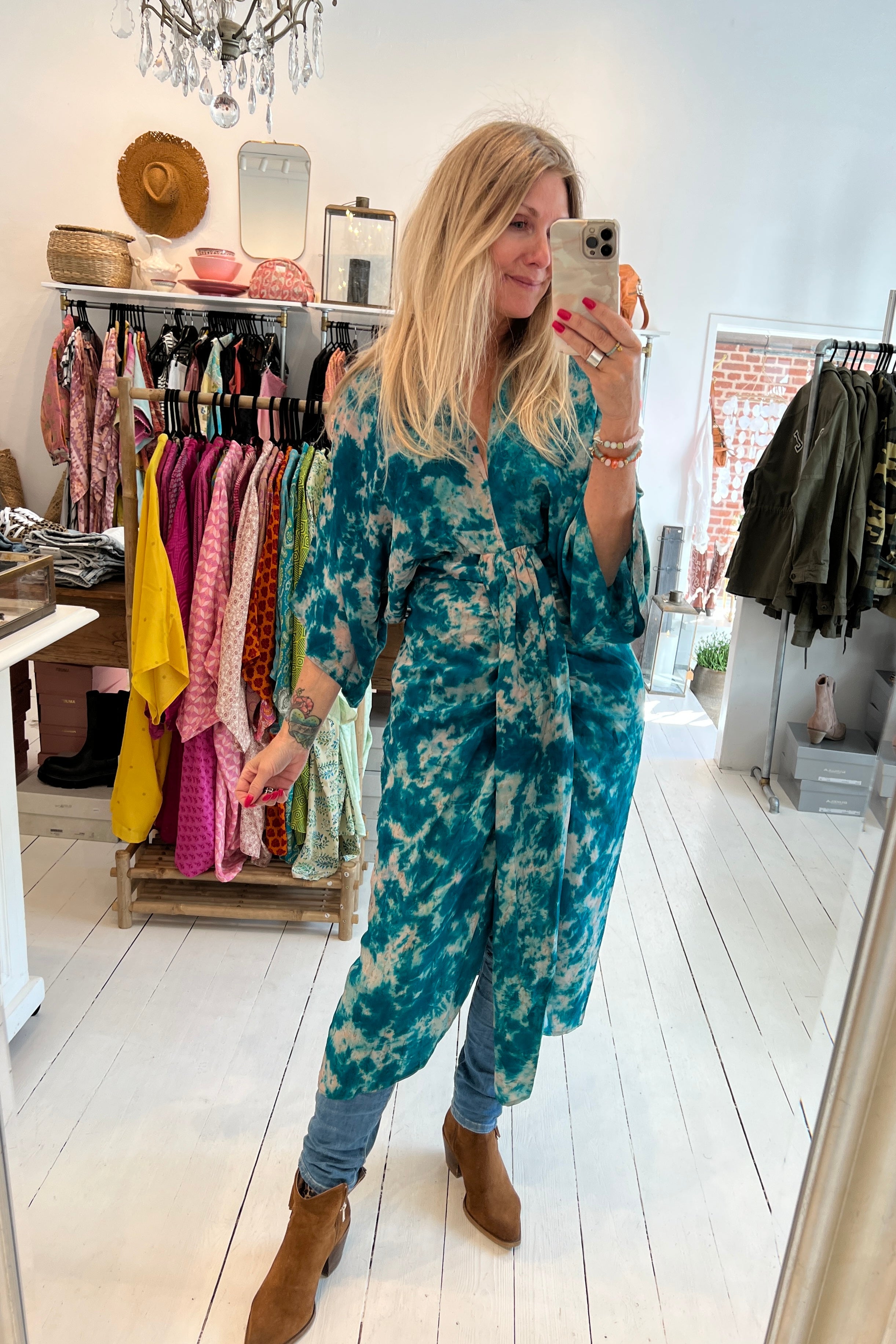 Juno dress SILK S/M no. 124