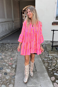 Boho Tunic dress Neon
