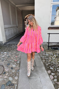 Boho Tunic dress Neon