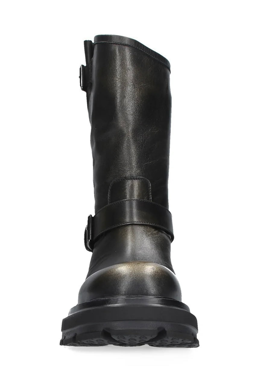 Black biker boot