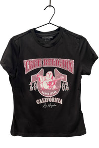 Buddha chrystal tee Black