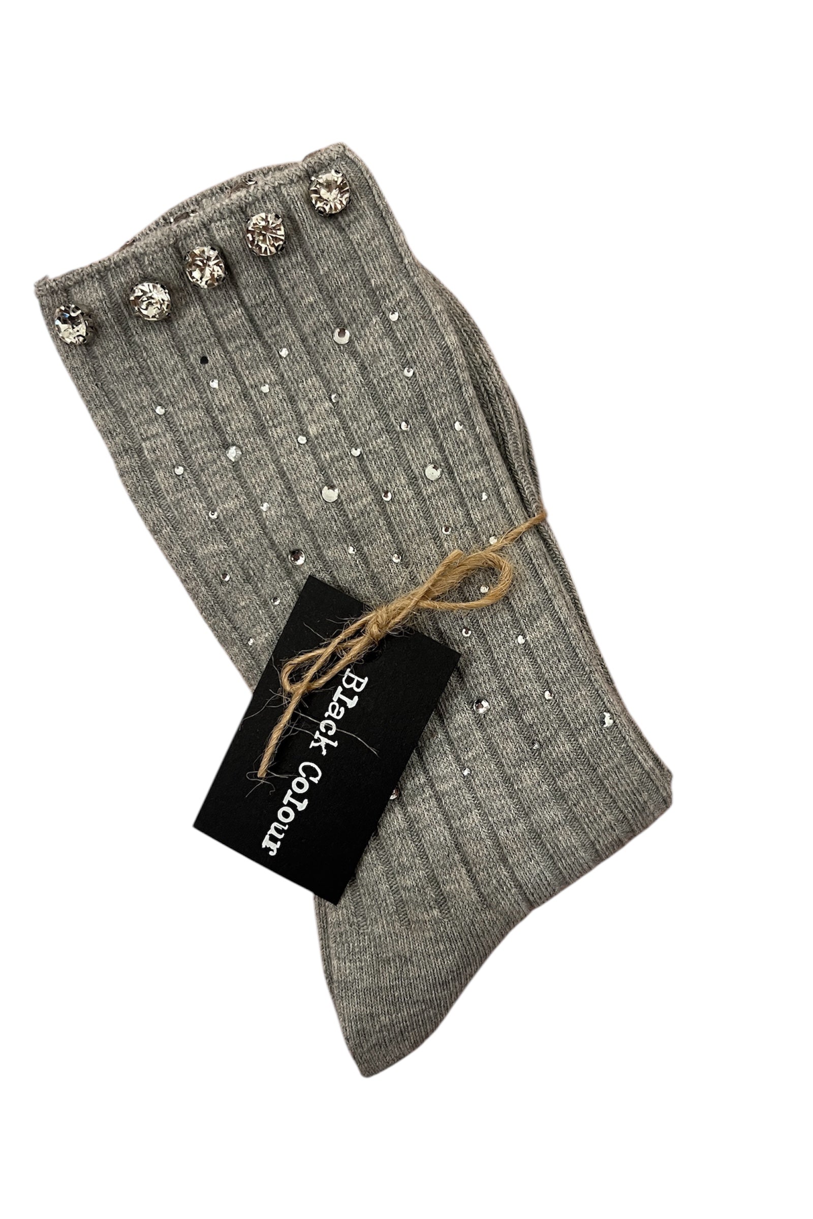 Strømper diamant grå