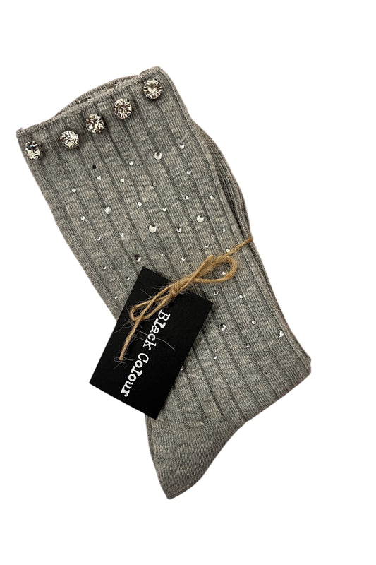 Strømper diamant grå