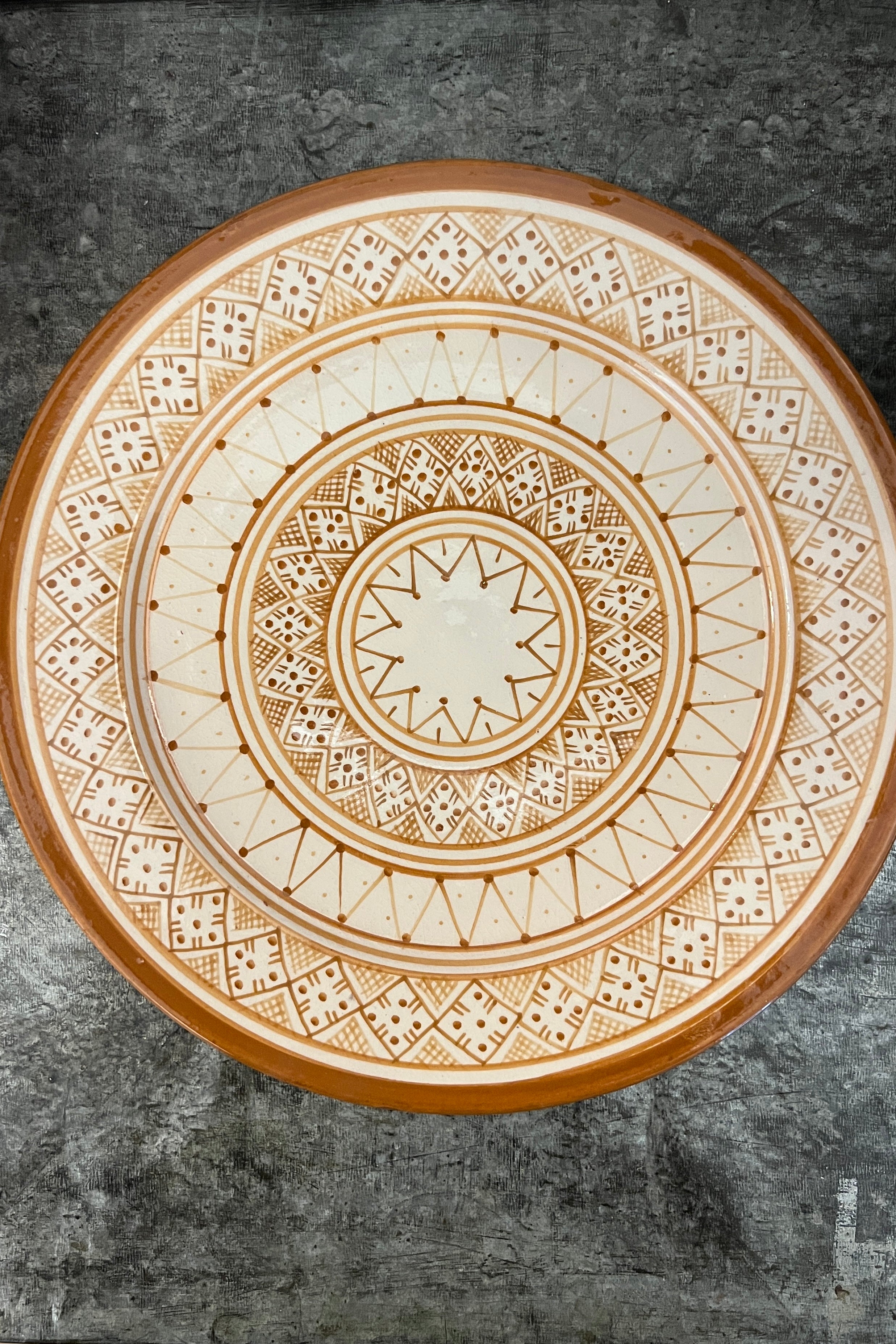 Marokkansk keramikfad 25cm i dia